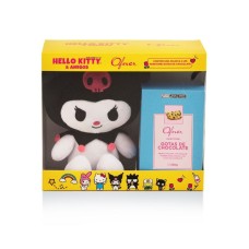 Gotas de chocolate Panetone com pelúcia Kuromi