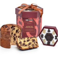 Panetone com gotas de chocolate e confeitos 840g