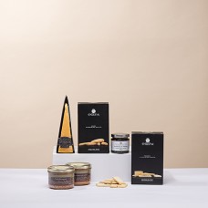 Cesta de presente com patê e queijo