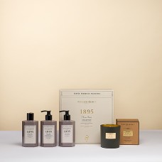 Atelier Rebul: caixa de presente 1895 e vela perfumada com folhas de cânhamo.