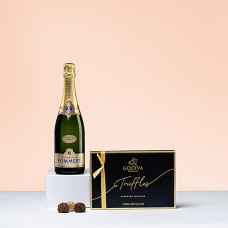 Trufas de chocolate Godiva e champanhe