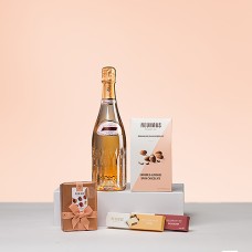 Champanhe Vranken Diamant Brut Rose e Chocolates Neuhaus