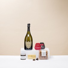 Champanhe Dom Perignon e petiscos gourmet