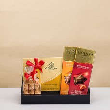 Bandeja de presente de chocolates icônicos da Godiva