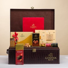 Cesta de Natal Grande Godiva VIP Croco