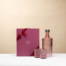 Conjunto de presente Paveau Broome com garrafa e elegantes copos.