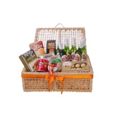 Cesta de presente com cerveja belga