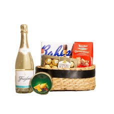 Cesta de presente elegante sem álcool (0,0%)