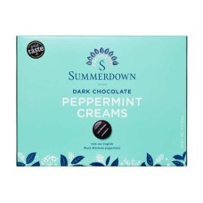 Cremes de chocolate com menta