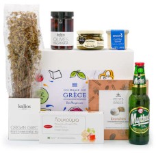 Cesta de Presente com Especialidades da Grécia
