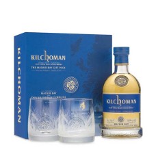 Caixa de presente com 2 copos de whisky Kilchoman Machir Bay - 46%
