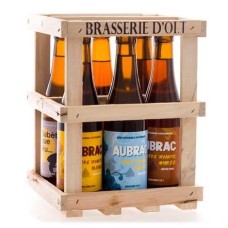 Conjunto de 6 garrafas de cerveja da Brasserie d'Olt