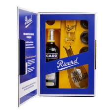 Ricard Case Fifties Collection 45% (Garrafa de 70cl, 1 decantador e 4 copos)