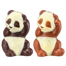 Pandas de chocolate amargo e ao leite da Voisin