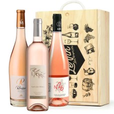 Caixa com 3 vinhos rosé