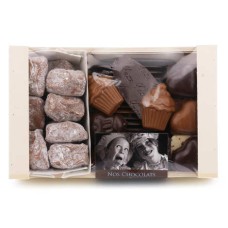 Sortimento de Chocolates em Caixa de Madeira - 400g