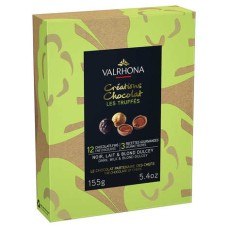 Caixa de Presente com Trufas de Chocolate Sortidas - Valrhona