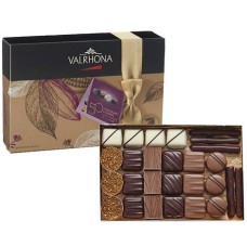 Conjunto com 50 chocolates da Valrhona