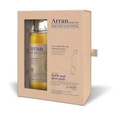 Caixa de Whisky Arran 10 anos com 2 copos