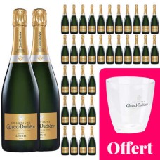 36 garrafas de champanhe Brut Cuve Lonie e 1 balde grátis