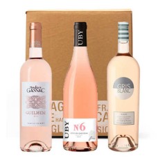 Caixa com 3 vinhos rosés do sudoeste da França