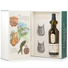 Lagavulin 8 Anos Single Malt Whisky 43% com 2 Copos