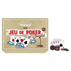 Jogo de pôquer de chocolate