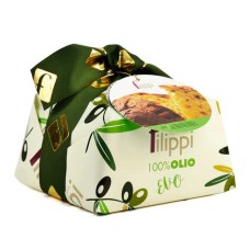 Panetone de azeite com uvas e casca de laranja cristalizada