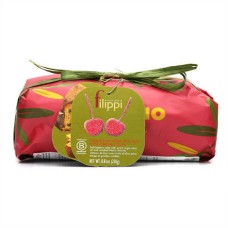 Panetone em forma de lingote com azeite e cerejas Amarena
