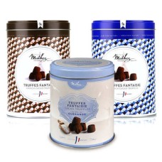 Sortimento de trufas de chocolate Mathez