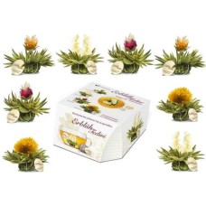 Caixa com 8 flores de chá branco "Abloom Tealini".