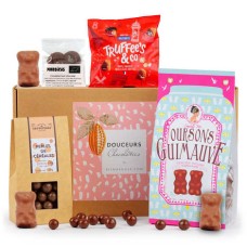 Cesta de doces de chocolate