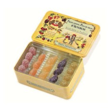 Conjunto de pastas de frutas da região de Auvergne em formato sortido - Caixa grande tradicional (lata de 510g)