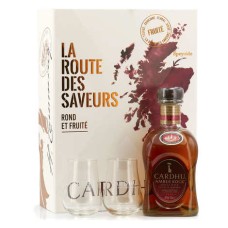 Whisky Cardhu Amber Rock em caixa de presente com 2 copos.
