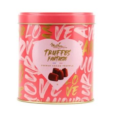 Trufas sofisticadas com lascas de macaron de framboesa na caixa Love (caixa de 250g)