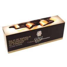 Laranja cristalizada coberta com chocolate