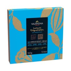 Les Essentiels Valrhona caixa de chocolate amargo e ao leite 32 quadrados