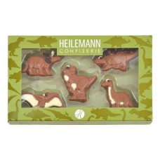 Caixa de chocolate em formato de dinossauro (caixa de 100g)