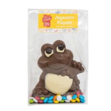 Sapo e mini confetes de chocolate (Sachê de 110g)