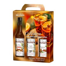 Caixa de bebidas de inverno - 3 xaropes Monin