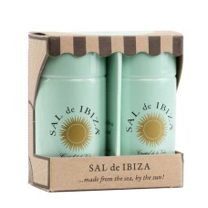 Conjunto de saleiro e pimenteiro em cerâmica Sal de Ibiza