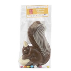 Esquilo e confete de mini chocolate ao leite (pacote de 110g)