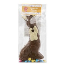 Girafa de chocolate ao leite e mini confetes (pacote de 130g)