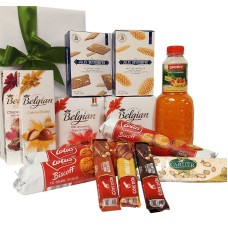 Delicioso kit de presente belga com suco de frutas Granini.