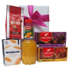 Kit de presente belga sem álcool com chocolate belga