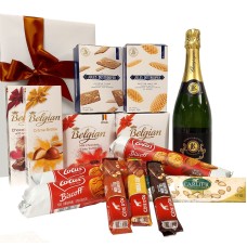 Pacote de presente belga-francês com champanhe Premier Cru
