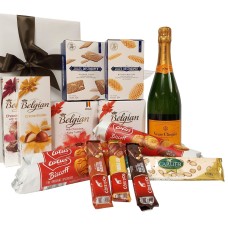 Pacote de presente belga-francês com Veuve Clicquot