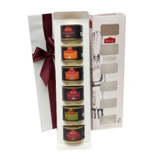 Conjunto de presente com 6 deliciosas terrinas da Rougié