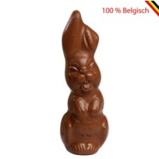 Coelho sorridente de chocolate Callebaut, 17 cm