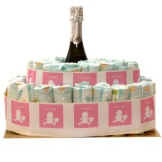 Pampertaart É uma menina com Prosecco italiano